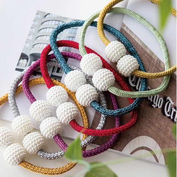 

curtain tying strap tieback rope modern simple magnet tie creative one-pair package buckle hooks accessories for home other decor