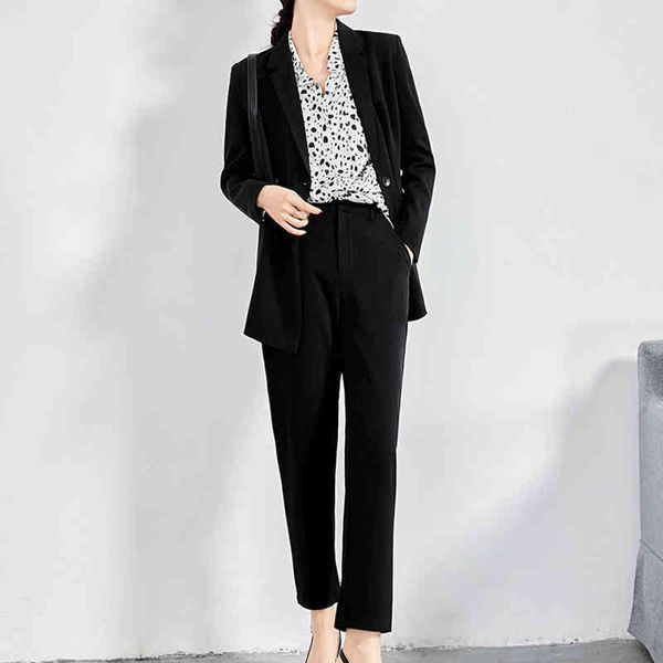 

women's two piece pants blazer solto irmÃ£ fara primavera 2 peÃ§as, roupa feminina duas peÃ§as + calÃ§a casual outono cintura alta ver, White