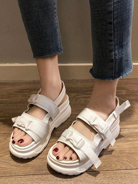 

dress shoes 2021 fashion increase thick bottom wild comfortable personality roman cool tide, Black