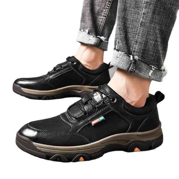 

2021 autumn and winter mountaineering shoes men's leisure business outdoor sports, Black;white