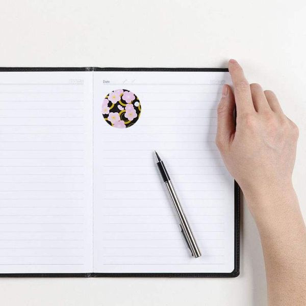 

gift wrap round japan style traditional pattern self-adhesive universal sealing sticker decorative labels (1 sheet/9 stickers)