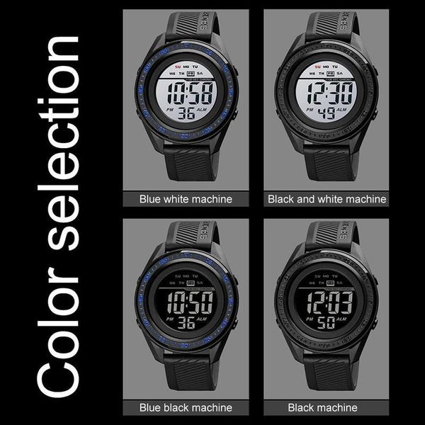 

fashion men's sports watch waterproof electronic analog led digital clock military wristwatches, Slivery;brown