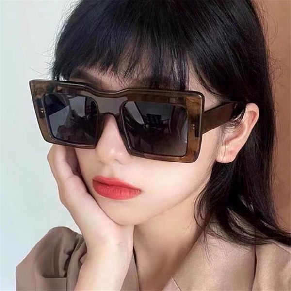 

sunglasses designer oversized square women shades trending 2021 sun glasses high quality, White;black