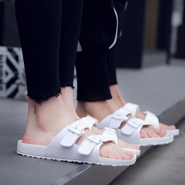 

cresfimix women light weight classic all black open toe home & bathroom slippers lady fashion beach anti skid slides b6051d