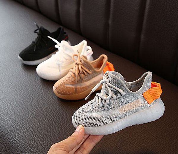 

sneakers toddler kanye west run shoes infant baby children youth boys and girls chaussures pour enfants kids shoe,size 22-37, Black;red