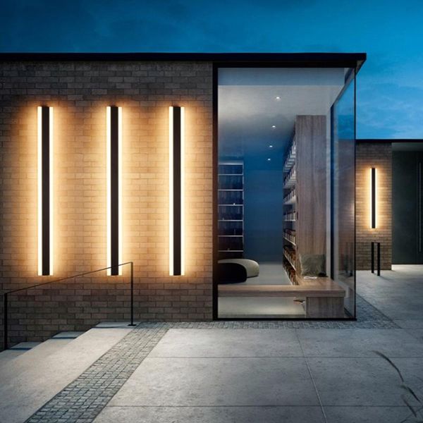 

outdoor wall lamps modern waterproof ip65 led lights villa porch garden exterior sconces home deco aluminum lamp
