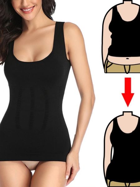 

women's shapers seamless breast pads, abdominal shaping vest, body tights, postpartum recovery shape, Black;white