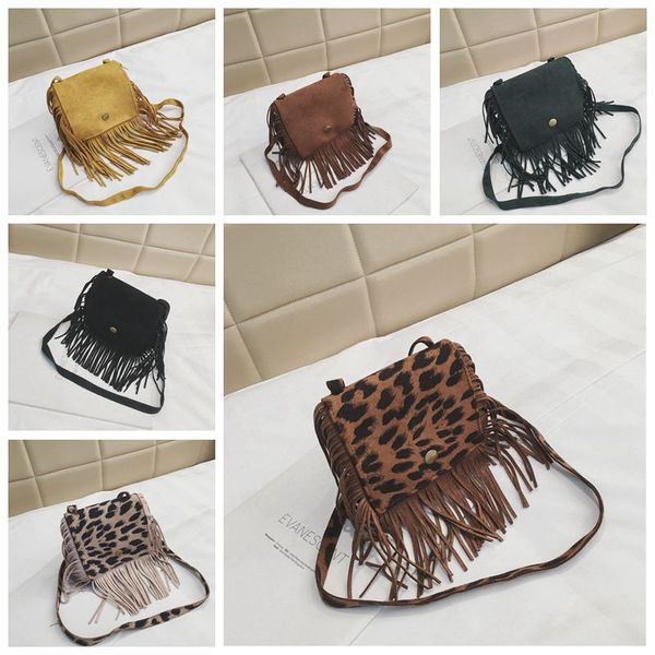 

kids handbags baby totes girls bags children accessories childrens tassels fashion purse shoulder chain solid handbag cgy84, Black