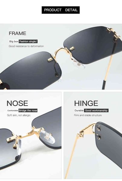 

70% off factory online sale new european and american trimmed female personality small frame glasses street pgraphy sunglasses 41, White;black