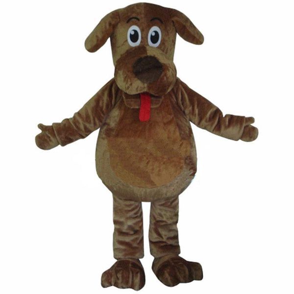 

2019 professional factory cartoon mascot costume wags the dog mascot costumes fluffy fur wags mascot costumes, Red;yellow