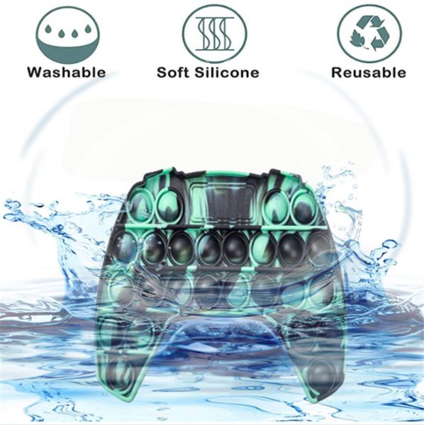 

fidget pad gamepads toy party push bubble pop controller fidgets cube hand shank game controllers joystick finger decompression anxiety toys