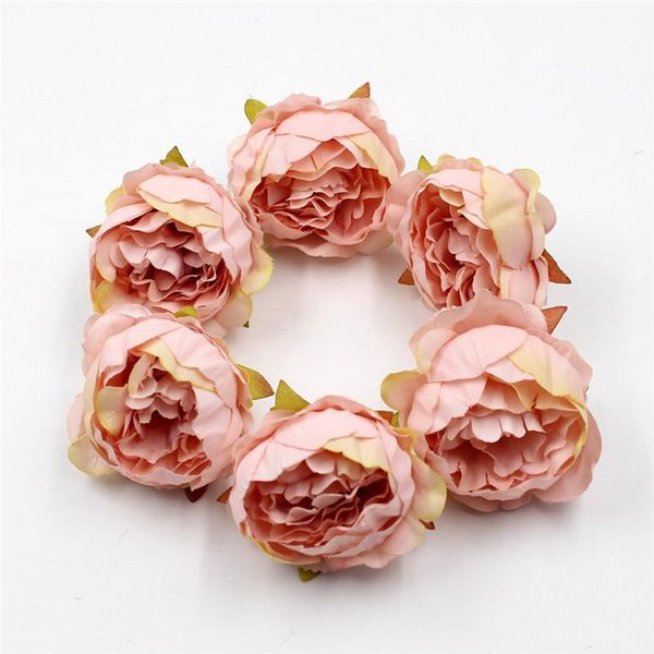 

5cm mini peony artificial flower bouquet multicolor rose wedding decoration scrapbooking fake decorative flowers & wreaths