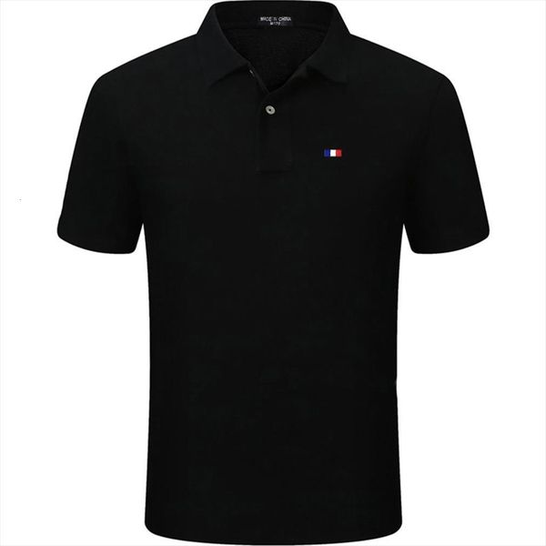 

good quality summer brand men polos short sleeve shirts casual cotton lapel fashion slim, White;black