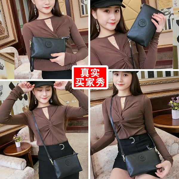 

design purse leather middle aged mother's messenger bag women's new head leather one shoulder soft for and old people