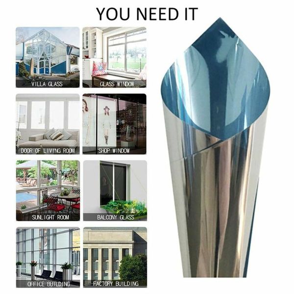 

window stickers film shatterproof magic mirror blindfold sheet glass insulated light blocking