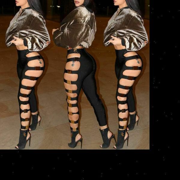 

black hollow out leggings women pant autumn winter full length pencil fitness lace up bodycon legging, Black;white