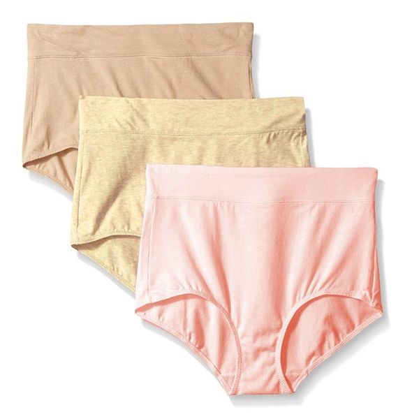 

women's panties female physiological pants leak proof menstrual women underwear period cotton health seamless briefs in the waist 3pcs, Black;pink
