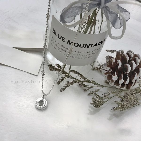 

2021 trendy luxury brand original snowflake necklace letter wedding necklace couple heart necklace and pendants for women sets, Silver