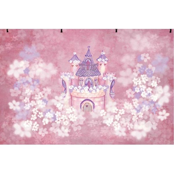 

party decoration pink backdrop fantasy castle flower pography background birthday baby shower born decor po booth studio props