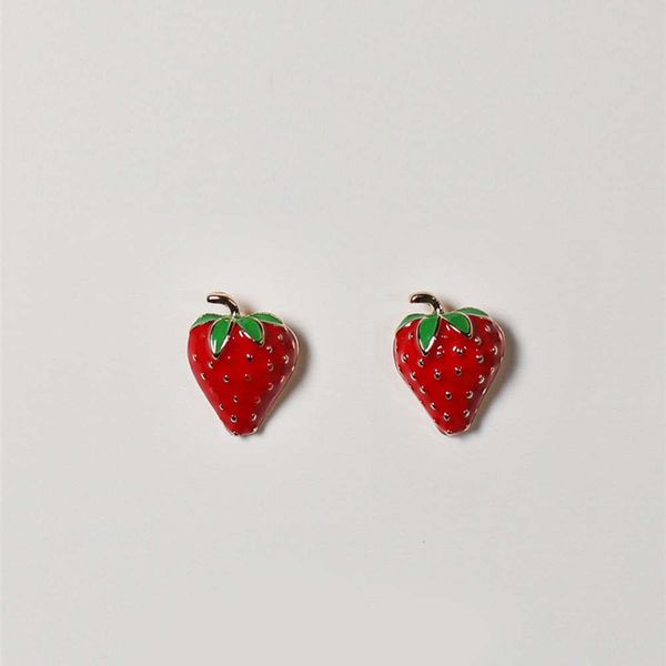 

earrings girl cute small red street snet