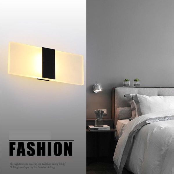 

wall lamp led modern light fixture indoor sconce minimalist stair bedroom bedside living room home hallway lighting