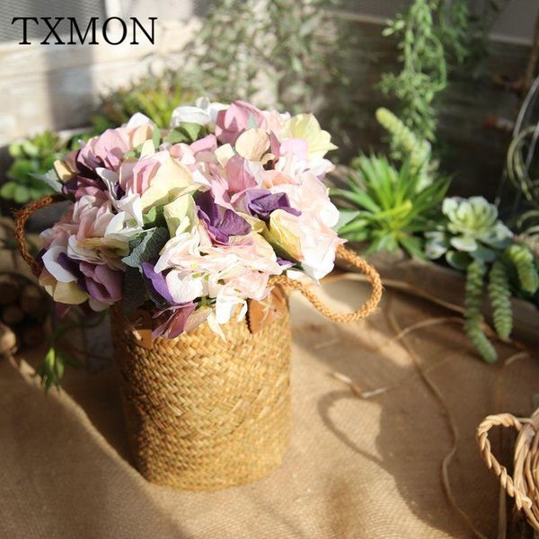 

korea simulation hydrangeas decorate for wedding holidays home living room garden el decoration fake flower decorative flowers & wreaths