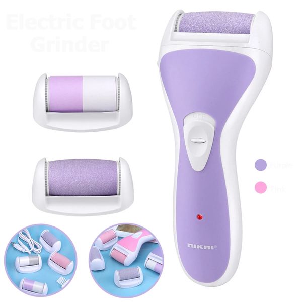 

cuticle pushers electric waterproof foot grinder removes calluses massage pedicure dead dry skin grinding peeling rechargeable care device
