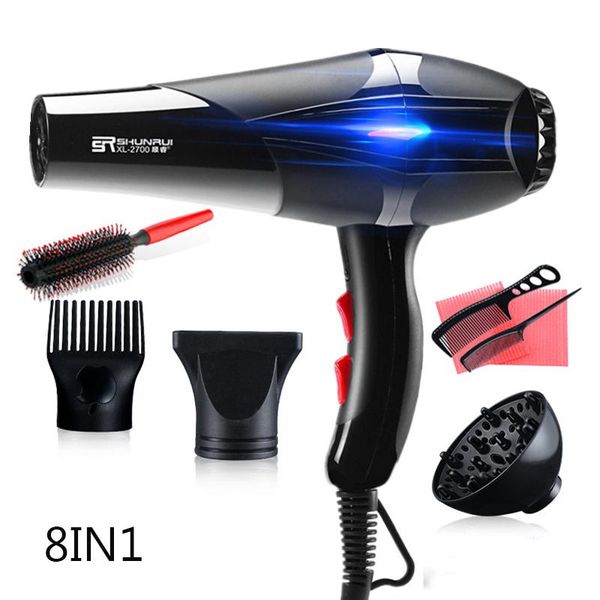 

professional salon hair dryer 220v blow household hairdressing electric hairdryer /cold wind with air collectingnozzle brushes