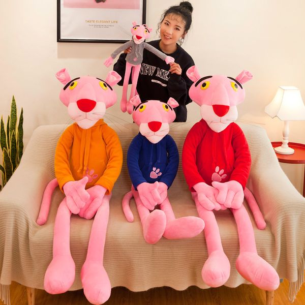 

pink leopard naughty leopard plush toy cute pillow doll sweater