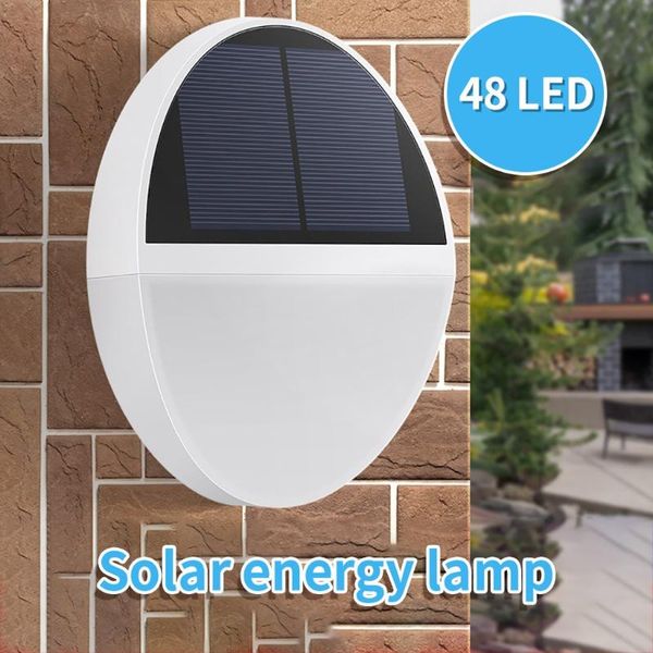 

solar powered wall light motion sensor outdoor garden lamp porch lights ip65 waterproof 2pcs home lightening lamps
