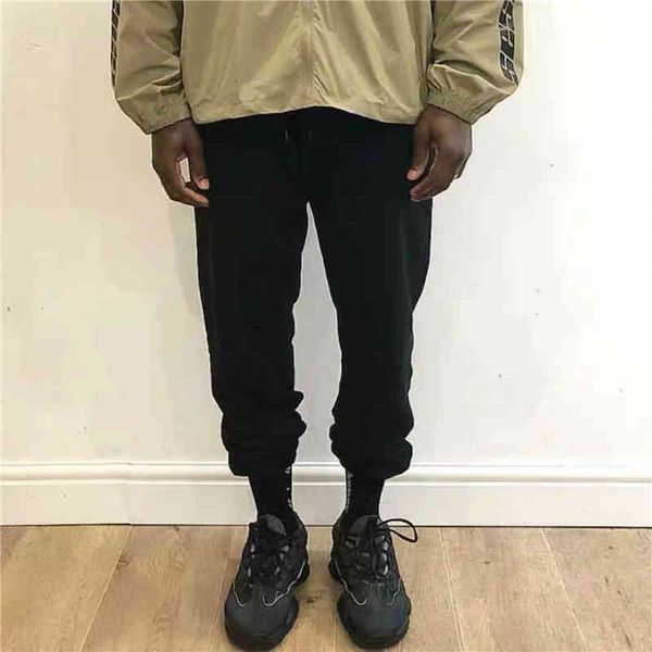 

shorts hiphop kanye west elasticized cuff cotton sweatpants men loose fit harem pants streetwear, White;black