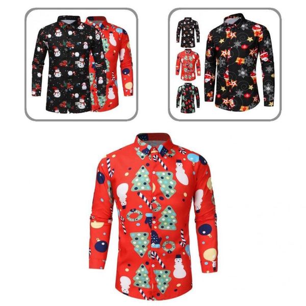 

men's casual shirts fantastic men shirt all match holiday wear-resistant spring christmas, White;black