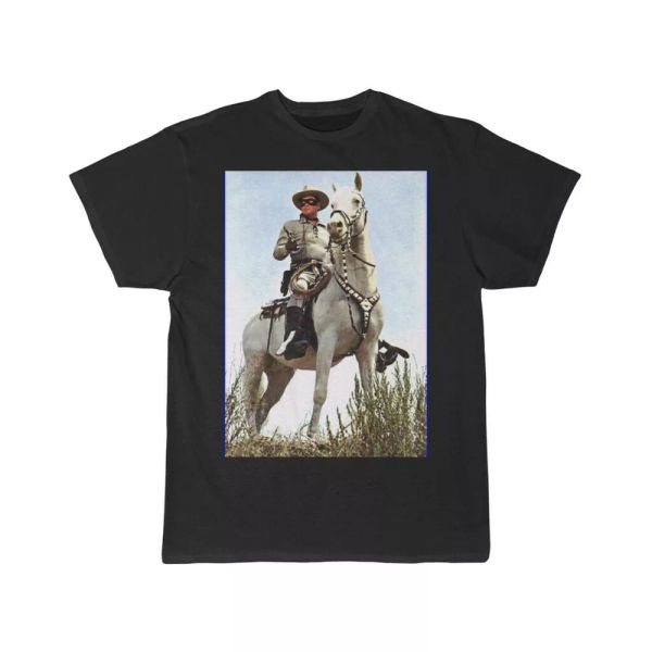 

the lone ranger and sliver men's short sleeve tee, White;black