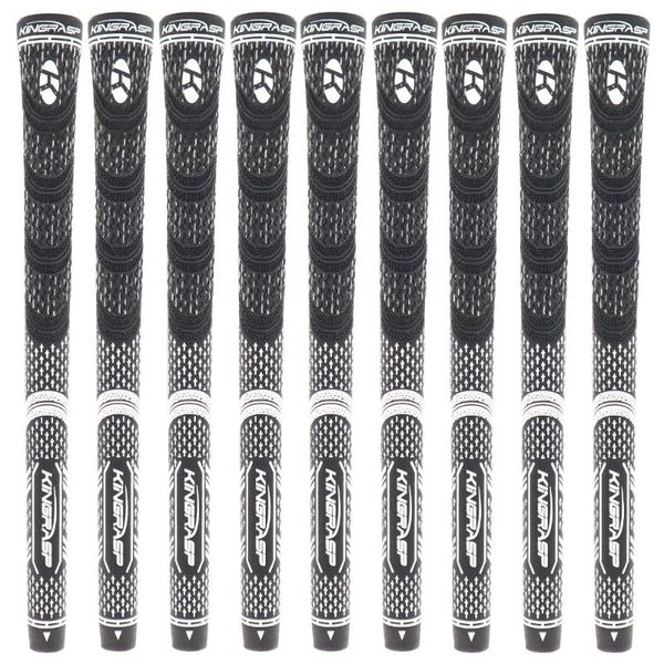 

club grips kingrasp golf rubber with gold and silver colors 9pcs/lot clubs grip midsize standard two size