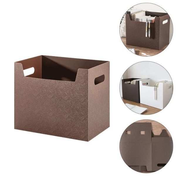 

storage drawers 2pcs folding baskets book containers two-handle boxes