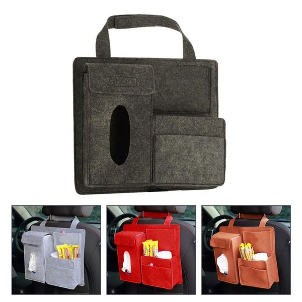 

car organizer 2pcs auto seat back organisers felt storage containers practical bags