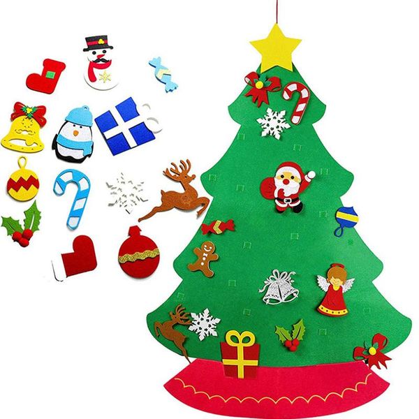

christmas decorations diy felt tree set party supplies for nursery children gift soft trees