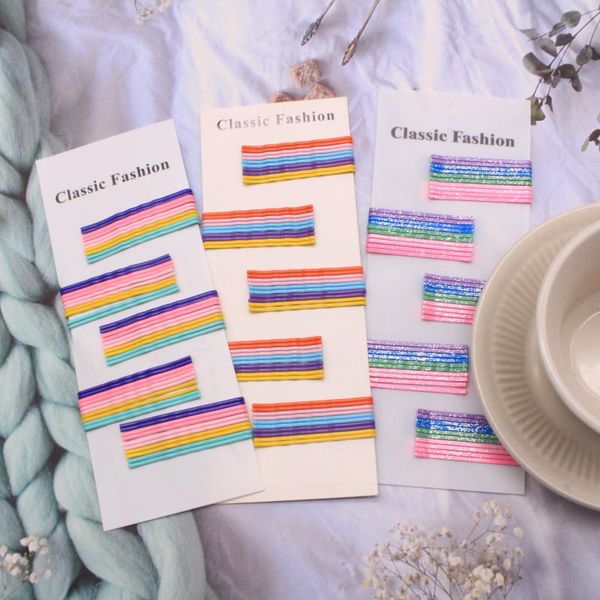

hair accessories fashion all-match candy color word hairpin ins girl bangs clip