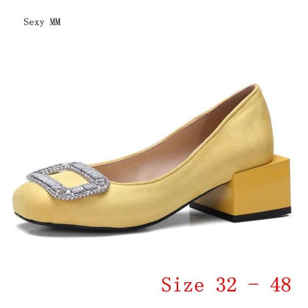 

dress shoes high heels women pumps stiletto woman party wedding heel kitten small plus size 32 - 48, Black