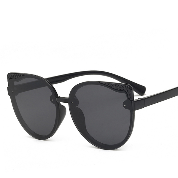 

fashion sunglasses frames 2021 large frame copying women's transparent uv 400 anti, Black