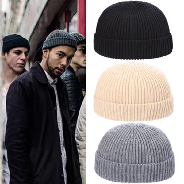 

ball caps casual short thread hip hop hat winter warm beanies men beanie female wool knitted skullcap elastic hats unisex, Blue;gray