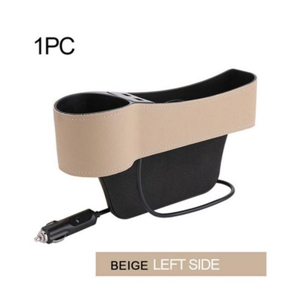 

car organizer left side storage box crevice seat slit pocket leather abs