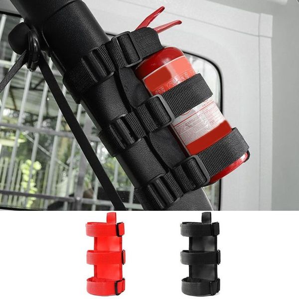 

car organizer 1 pc roll bar fire extinguisher holder accesses mount strap vehicle interior accessories