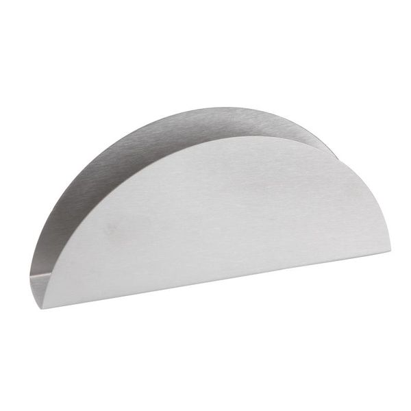 

towel racks 430 stainless steel rack simple vertical fan shape tissue holder napkin box home decoration tool (silver)