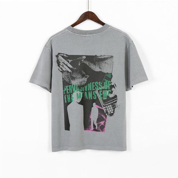 

men's t-shirts cavempt t shirts batik grey washed embroidery letter short sleeve men and women clothing oversized shirt, White;black