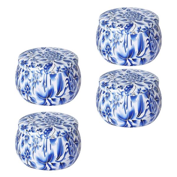 

candles 4pcs creative scented candle vintage home adornment blue