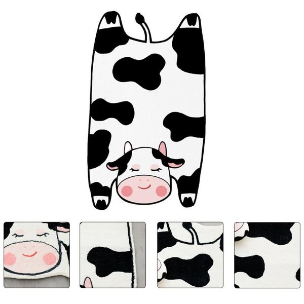 

carpets 1pc cartoon cow pattern bath mat absorbent floor bathroom