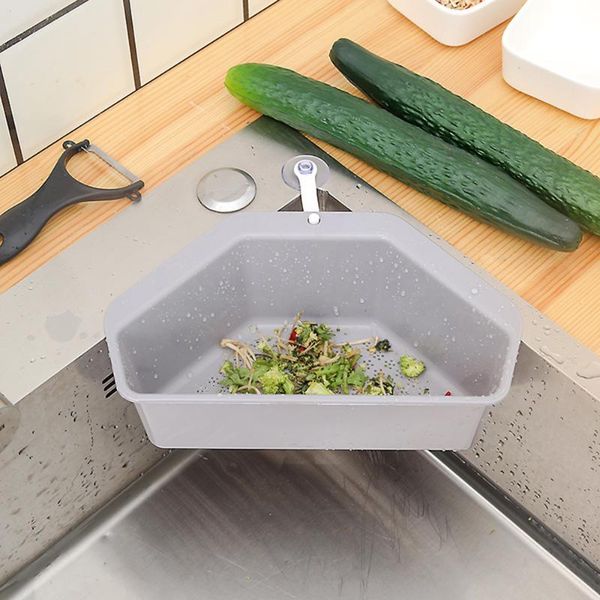 

kitchen storage & organization self-standing drain sink leftovers soup juice separated by garbage filter basket rack tools