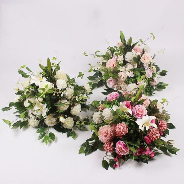 

decorative flowers & wreaths artificial silk flower ball rack for wedding centerpiece home room decoration party supplies diy craft 8 color