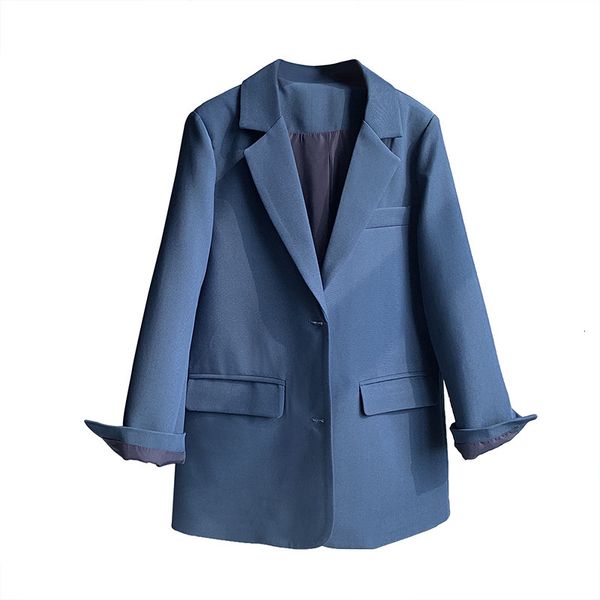 

suits autumn turn down collar blue blazer ladies blzaers coat feminino women, White;black